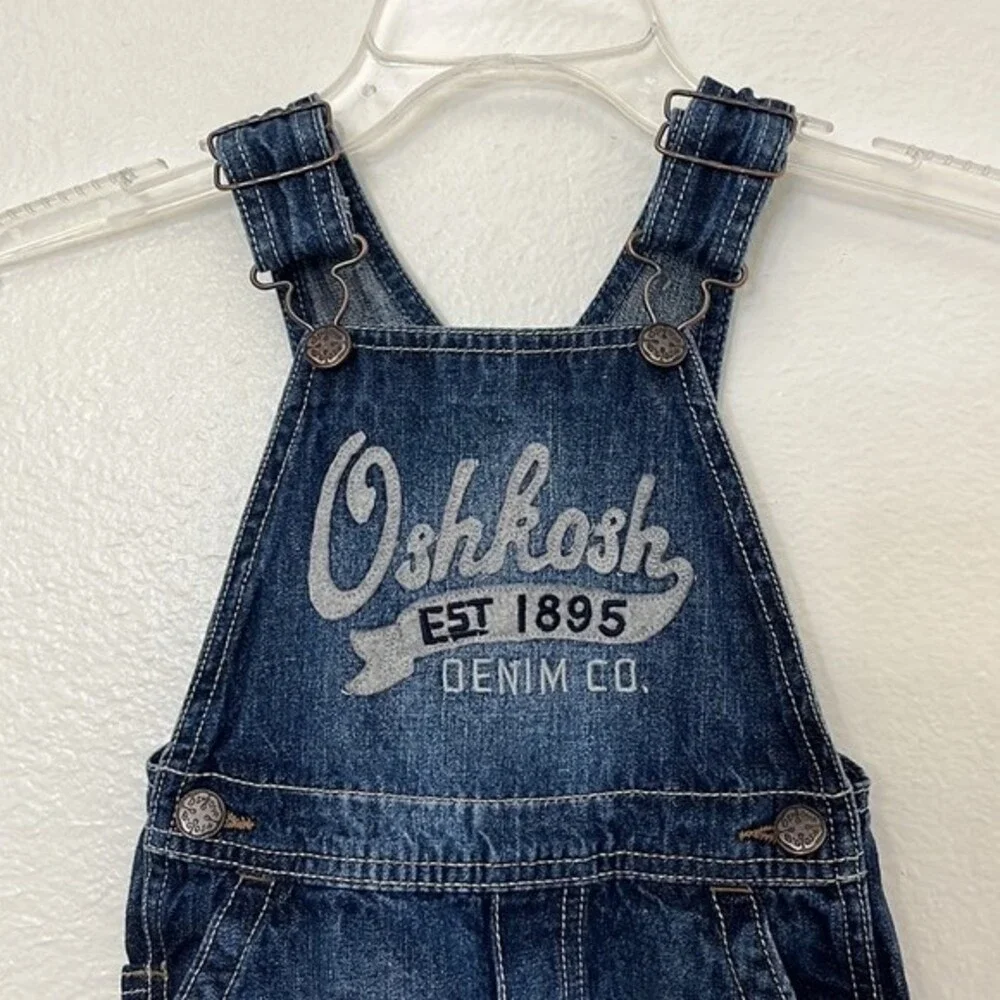 OshKosh B'Gosh Denim Toddler Overalls Jeans 2T